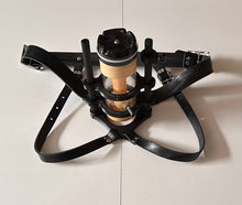 Lade das Bild in den Galerie-Viewer, Leder Harness passend Venus 2000 & Tremblr Receiver mit Edelstahl Schnallen